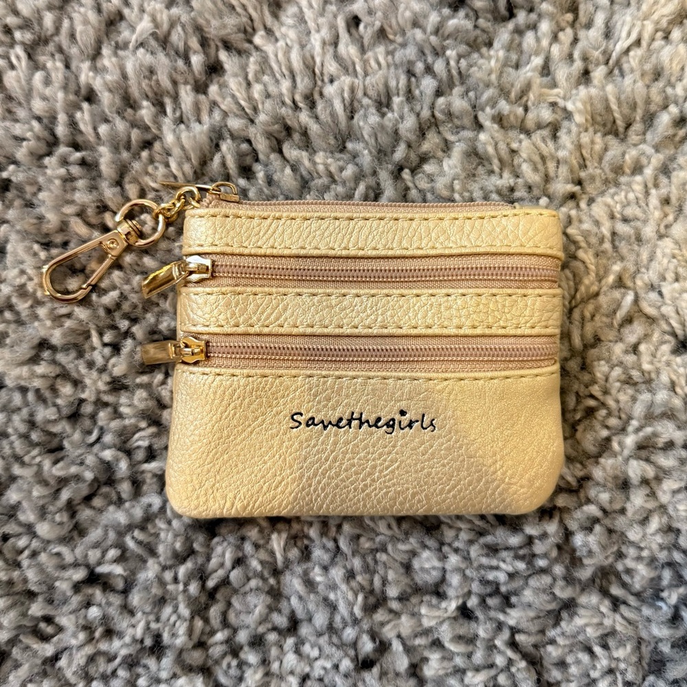Save the Girls Gold Coin Purse